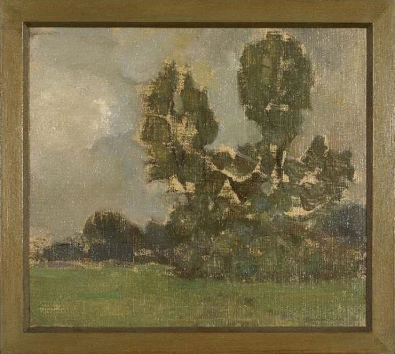 Campo con due sagome di alberi II - Kunstmuseum Den Haag